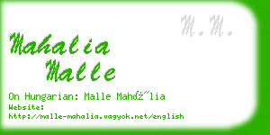 mahalia malle business card